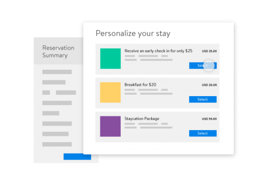 Graphic representing personalizing your stay
