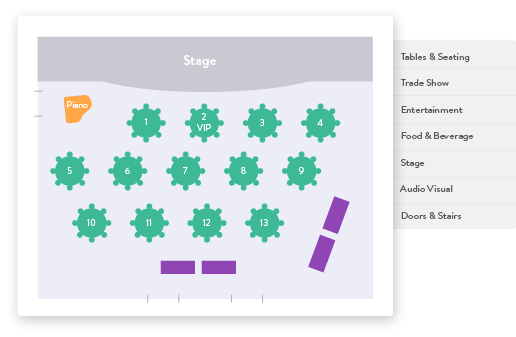 Cvent event diagramming