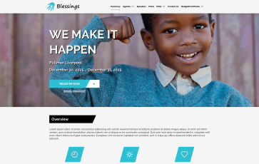 Blessings Conference - Nonprofit Event Theme - Charity Conference Theme - Nonprofit Conference Theme - Charity Conference Theme